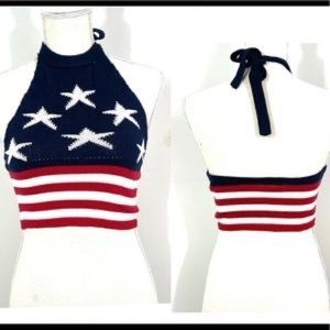 Debut s/m American flag halter